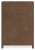 Ashley Cabalynn Light Brown California King Upholstered Bed with Chest and Nightstand