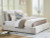 Ashley Cabalynn Light Brown California King Upholstered Bed with Chest and Nightstand