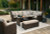 Ashley Brook Ranch Brown Outdoor Sectional Set with Lounge Chair and Coffee Table