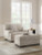 Benchcraft High Profile Taupe Chair and Ottoman Benchcraft High Profile Taupe Chair and Ottoman