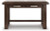 Ashley Breckington Dark Brown Home Office Desk with Chair and Storage