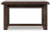 Ashley Breckington Dark Brown Home Office Desk with Chair and Storage