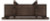 Ashley Breckington Dark Brown Home Office Desk with Chair and Storage