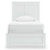 Ashley Bostwick Shoals White Twin Panel Bed with Dresser and Nightstand