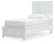 Ashley Bostwick Shoals White Twin Panel Bed with Dresser and Nightstand