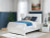 Ashley Bostwick Shoals White Queen Panel Bed with Mirrored Dresser, Chest and Nightstand
