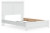Ashley Bostwick Shoals White Queen Panel Bed with Mirrored Dresser