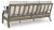 Ashley Rainier Ranch Brown Beige Outdoor Sofa and 2 Chairs with Coffee Table