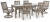 Ashley Rainier Ranch Brown Beige Outdoor Dining Table and 6 Chairs P701/625/602A(3)