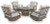 Ashley Rainier Ranch Brown Beige Outdoor Dining Table and 4 Chairs