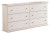 Ashley Bostwick Shoals White King Panel Bed with Dresser and Nightstand