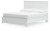 Ashley Bostwick Shoals White King Panel Bed with Dresser and Nightstand