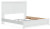 Ashley Bostwick Shoals White King Panel Bed with Dresser and Nightstand