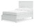 Ashley Bostwick Shoals White Full Panel Bed with Dresser and Nightstand