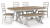 Ashley Westlinport Antique White Natural Dining Table and 4 Chairs and Bench