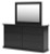 Ashley Maribel Black Twin Panel Bed with Mirrored Dresser, Chest and 2 Nightstands