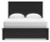 Ashley Maribel Black Queen Panel Bed with Mirrored Dresser and 2 Nightstands