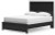 Ashley Maribel Black Queen Panel Bed with Mirrored Dresser