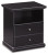 Ashley Maribel Black King Panel Bed with Mirrored Dresser and 2 Nightstands