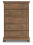 Ashley Vandenmore Medium Brown Queen Storage Sleigh Bed with Mirrored Dresser, Chest and 2 Nightstands