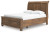 Ashley Vandenmore Medium Brown Queen Storage Sleigh Bed with Mirrored Dresser and Chest