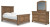 Ashley Vandenmore Medium Brown Queen Panel Bed with Mirrored Dresser