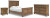 Ashley Vandenmore Medium Brown Queen Panel Bed with Dresser and Nightstand
