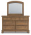 Ashley Vandenmore Medium Brown King Storage Sleigh Bed with Mirrored Dresser, Chest and Nightstand