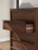 Ashley Kendamor Dark Brown Queen Canopy Bed with Mirrored Dresser, Chest and Nightstand