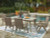 Ashley Carisbo Beige Outdoor Dining Table and 6 Chairs P690/625/602A(3)