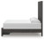 Ashley Parlayon Charcoal Queen Panel Storage Bed with Mirrored Dresser and 2 Nightstands