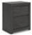 Ashley Parlayon Charcoal Queen Panel Storage Bed with Mirrored Dresser and 2 Nightstands