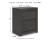 Ashley Parlayon Charcoal Queen Panel Storage Bed with Mirrored Dresser and 2 Nightstands