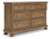 Ashley Vandenmore Medium Brown King Storage Sleigh Bed with Dresser and Nightstand