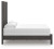 Ashley Parlayon Charcoal Queen Panel Bed with Mirrored Dresser