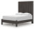 Ashley Parlayon Charcoal Queen Panel Bed with Dresser