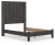 Ashley Parlayon Charcoal Queen Panel Bed with Dresser