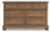 Ashley Vandenmore Medium Brown King Panel Bed with Dresser