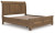 Ashley Vandenmore Medium Brown California King Storage Sleigh Bed with Mirrored Dresser and Chest
