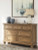 Ashley Vandenmore Medium Brown California King Storage Sleigh Bed with Dresser