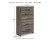 Ashley Urbanoore Brown Gray Twin Panel Bed with Mirrored Dresser, Chest and Nightstand
