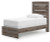 Ashley Urbanoore Brown Gray Twin Panel Bed with Dresser