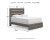 Ashley Urbanoore Brown Gray Queen Panel Bed with Mirrored Dresser and Nightstand