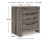 Ashley Urbanoore Brown Gray Queen Panel Bed with Mirrored Dresser and Nightstand