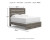Ashley Urbanoore Brown Gray King Panel Bed with Mirrored Dresser, Chest and Nightstand