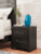 Ashley Delmorta Dark Gray Twin Panel Storage Bed with Mirrored Dresser and Nightstand