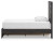 Ashley Delmorta Dark Gray Twin Panel Storage Bed with Mirrored Dresser and Chest