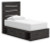 Ashley Delmorta Dark Gray Twin Panel Storage Bed with Mirrored Dresser Ashley Delmorta Dark Gray Twin Panel Storage Bed with Mirrored Dresser