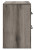 Ashley Urbanoore Brown Gray Full Panel Bed with Storage with Mirrored Dresser and 2 Nightstands