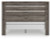 Ashley Urbanoore Brown Gray King Panel Bed with Mirrored Dresser and 2 Nightstands